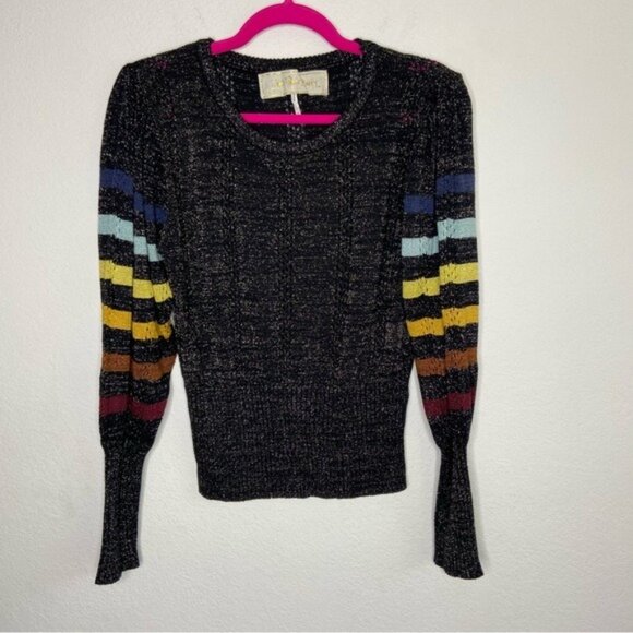 Jen’s Pirate Booty Luciana Metallic Sweater Size M/L - Picture 2 of 7